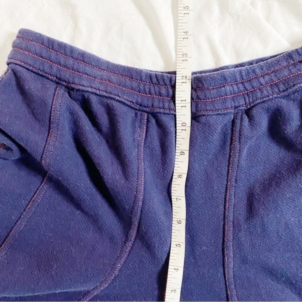 Anthropologie Saturday Sunday Muse Wide-Leg Navy Blue Terry Pants Size Small - Picture 11 of 12